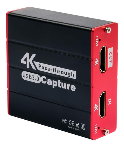 Capturadora De Video Mirabox Usb 3.0, Hdmi, 60fps, Compacto