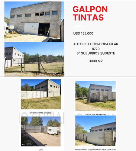 Venta Galpón En Tintas  (b° Suburbios Sudeste, Autopista Córdoba Pilar)-3000 M2