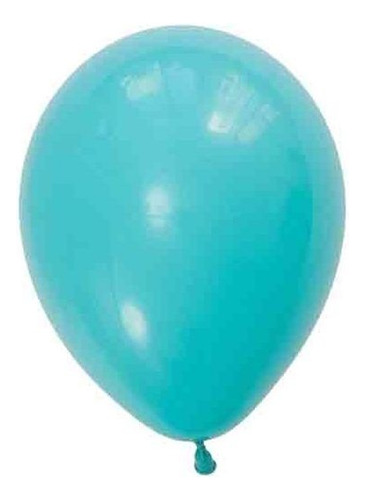 Balão Bexiga Cor Liso 8 Polegadas 20cm C/ 50 Uni. Happy Day Cor Azul Tifanny Candy