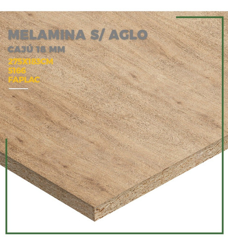 Placa Madera Aglomerado 18 Mm 275 X 183 Mm Caju Faplac