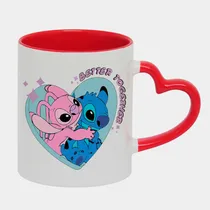 Comprar Caneca Love Vermelha D19 Stitch Angel Namorados Amor Coração