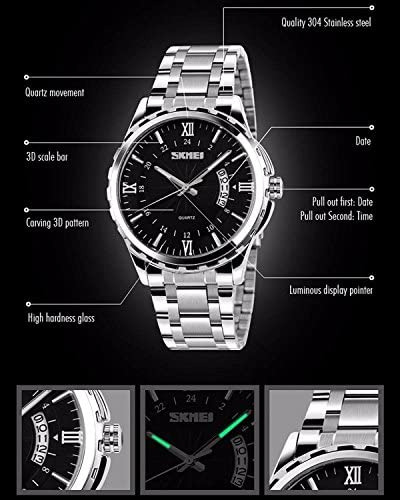 Fanmis Reloj De Cuarzo Casual Clásico Para Hombre Reloj De P