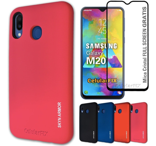 Funda Premium P/ Samsung Galaxy M20, Skyn Armor + Mica