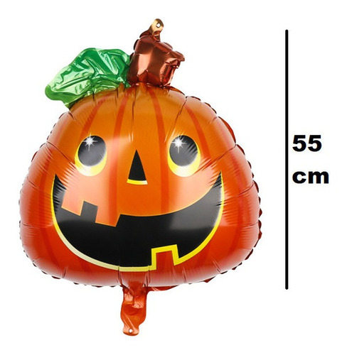 Set Globos Feliz Halloween Esqueleto Calabaza Telaraña Jack