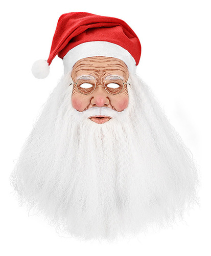 Una Fiesta De Navidad De Papá Noel Con La Misma Barba Blanca