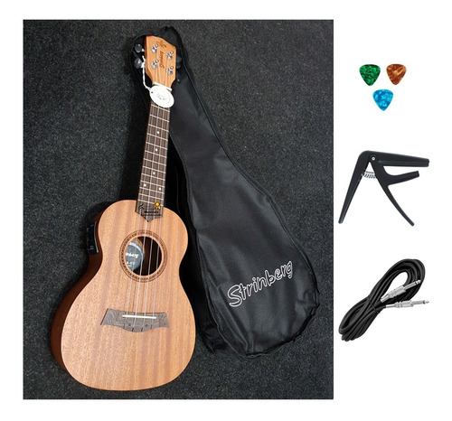 Ukulele Soprano Eletroacústico Strinberg Uk06 Se+ Acessórios