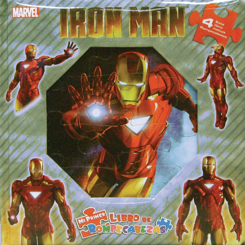 Mi Primer Libro De Rompecabezas: Marvel Iron Man, de Fucci, Emma. Editorial Silver Dolphin (en español), tapa dura en español, 2016