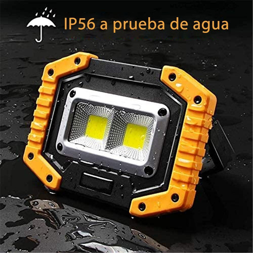 Linterna De Trabajo Led Cob Multifunción, Portátil Y