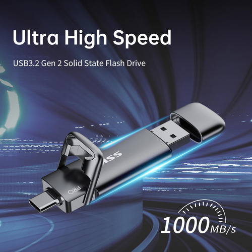 Ssk Ssd Usb C Stick 1000 Mb/s Para iPhone/ps4/android