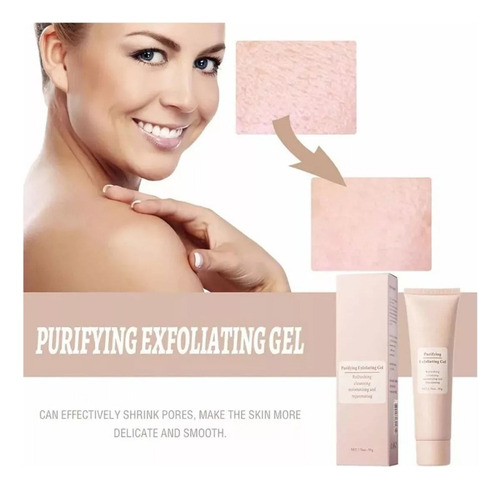 Gel Exfoliante Purificante, Limpiador Exfoliante Facial 3 Pi