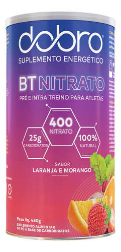 Bt Nitrato 400 Carboidrato Beterraba Dobro Sabores Sabor Laranja E Morango