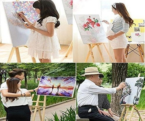 Imagen 4 de 5 de Diy Pintura Al Oleo Por Kit De Numeros Para Niños Adultos P