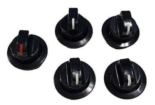 5 Perillas 6mm Originales Cocina Orbis C9500 / C9300 Marron