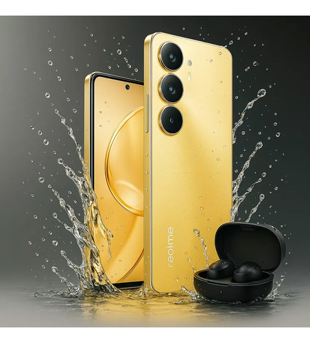 Fone + Realme C75 Dual Sim 256gb/8gb Ram Brindes Dourado