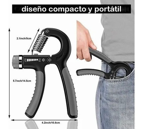 Hand Grip Pro Regulable Ejercitador Antebrazo Muñeca 5-60kg