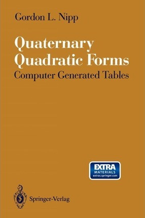 Libro Quaternary Quadratic Forms : Computer Generated Tab...