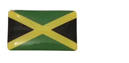 Bandeira Adesivo Resinado Carro Motor Notebook Jamaica 8x5cm