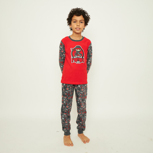 Pijama Niño Largo Micropolar Palmers 87238gro