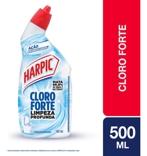 Limpador sanitário líquido cloro forte fresh 500ml Harpic	