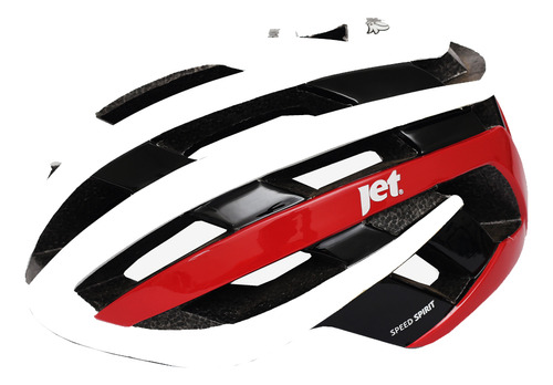 Capacete Bike Mtb Ciclismo Jet Hawker Enduro Para Bicicleta Cor Branco/Preto Tamanho M