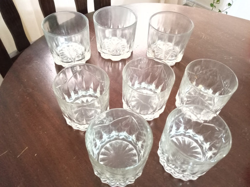 Vasos Whisky Retro X 8 (5 Labrados Y 3 Lisos) Retiro Persona