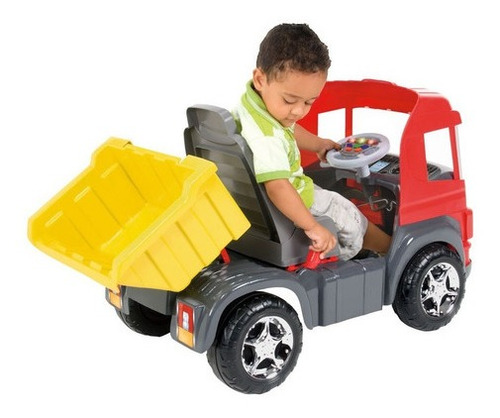 Imagem 7 de 8 de Top Truck Pedal Som Luz Vermelho 9300