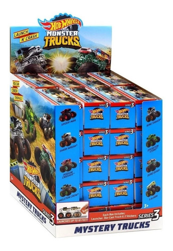 Imagem 1 de 3 de Carro Hot Wheels Monster Trucks Miniaturas Surpresa - Mattel