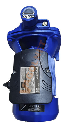 Bomba Centrifuga Evergreen Ev-158 1hp Monofásica 220v 50hz Color Azul Frecuencia 50 Hz