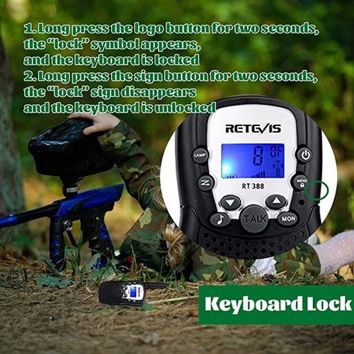 2pz Radios Walkie Talkies For Niños Recargables 3 Millas