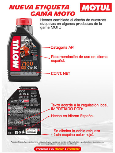 Imagen 3 de 3 de Aceite Motul 5100 10w40 4t Semi Sintetico 1 Lt