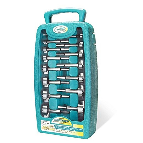 Timberline 670-160 Forstner Conjunto De Bits Con Hex Shank,
