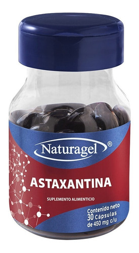 Astaxantina 700 Mg C/30 Cápsulas Naturagel Sabor Capsulas