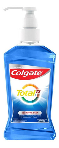 Enxaguante Bucal Colgate Total 12 Clean Mint 2000ml