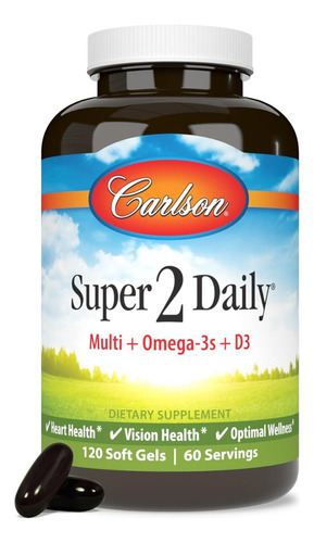 Multivitaminico Diario Super 2 Carlson 120 Softgel