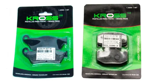 Kit Pastillas Delanteras Y Traseras Yamaha Fz 250 / R15v3