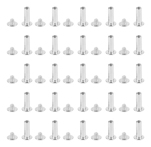 50 Juegos De Remaches Decorativos Y Tornillos M4 De 5 X 15 X