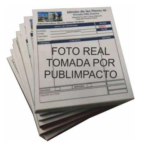 4000 Notas Remision Media Carta Con 1 Copia