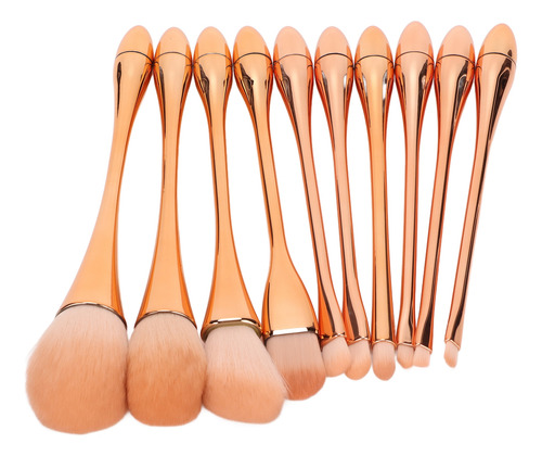 Juego De 10 Brochas De Maquillaje Para Rostro, Profesional,