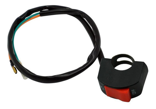 Interruptor De Manillar De Motocicleta, Botón Botón Rojo