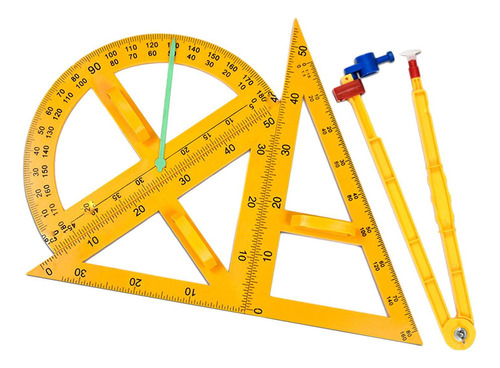 A Juego De 4 Reglas Geométricas Matemáticas, Herramienta,