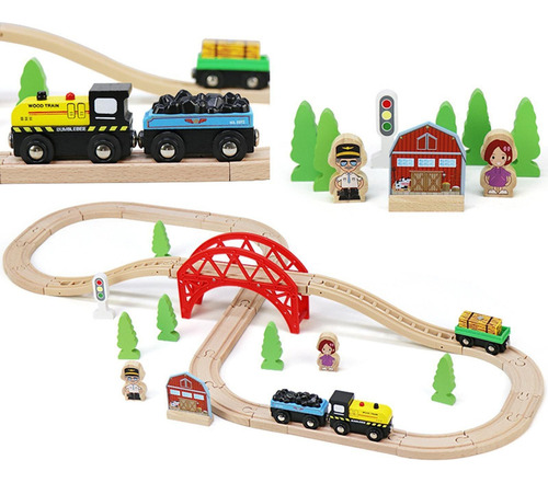 Kit De Construção De Trilhos De Trem De Brinquedo Para