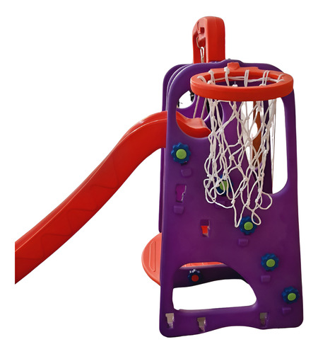 Playground 3 Em 1 | Escorregador + Balanço + Cesta Infantil