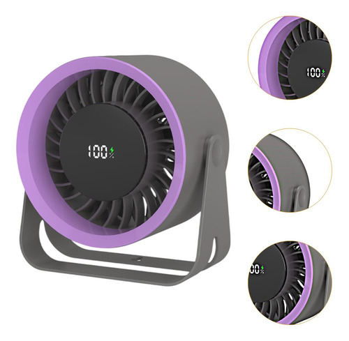 Ventilador De Escritorio Mini Portátil Portable Gris