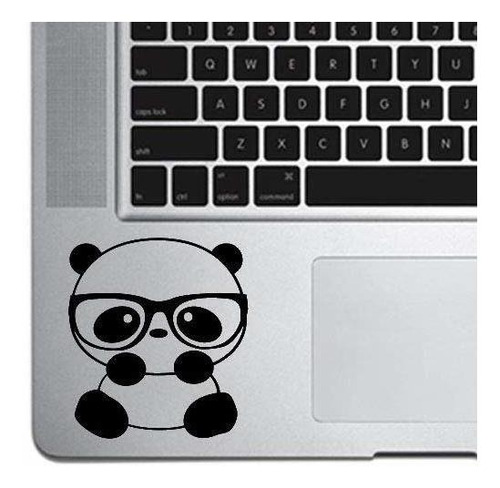 Adhesivo Panda Nerd Para Macbook Air Y Pro Laptop