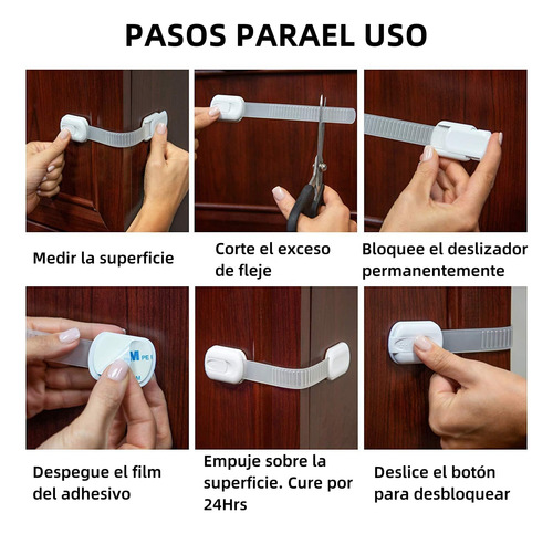 10 Pcs Cerraduras De Seguridad Para Niños, Seguros Para