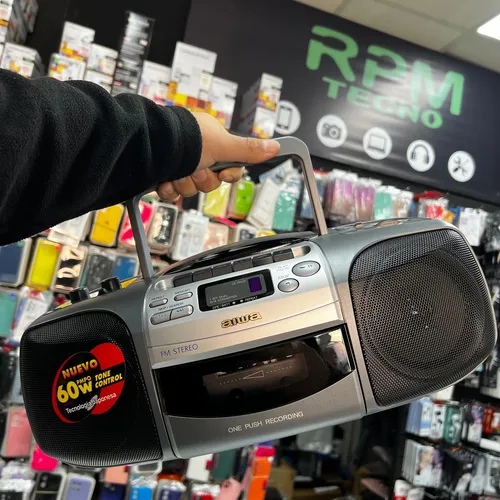 Radio Aiwa Am Fm Lectora De Cd Y Cassete Retro Origen Japón Gris Oscuro