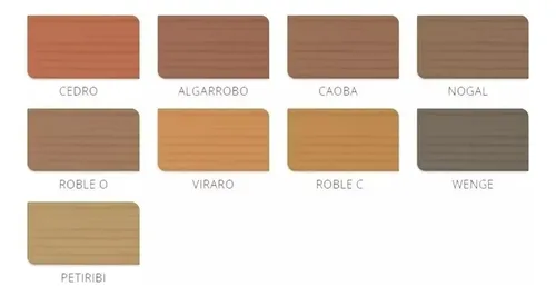 Tinta Venier Para Madera Los Colores 60cc Color Roble Oscuro