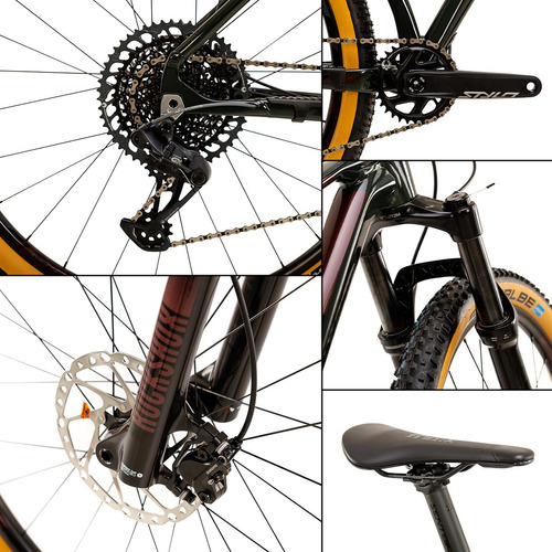 Bicicleta Aro 29 Mtb Alumínio S15' Impact Race 2023 Verde