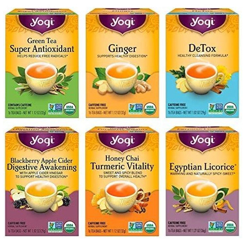 Caja De Tè Yogi Tea - Paquete De Muestras De Té De Digesti