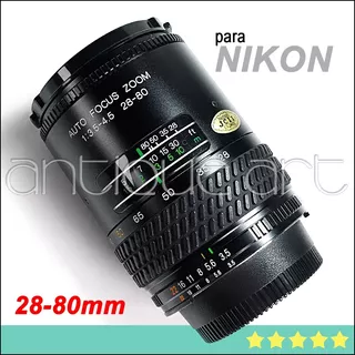 A64 Lente 28-80mm For Nikon Zoom Manual Macro Magnicon